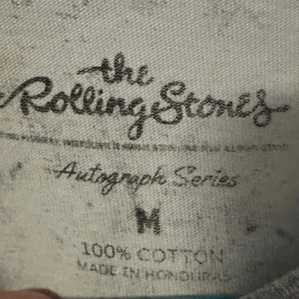 ROLLING STONES SHORTSLEEVE T-SHIRT IN WASHED SMOKE GREY size medium